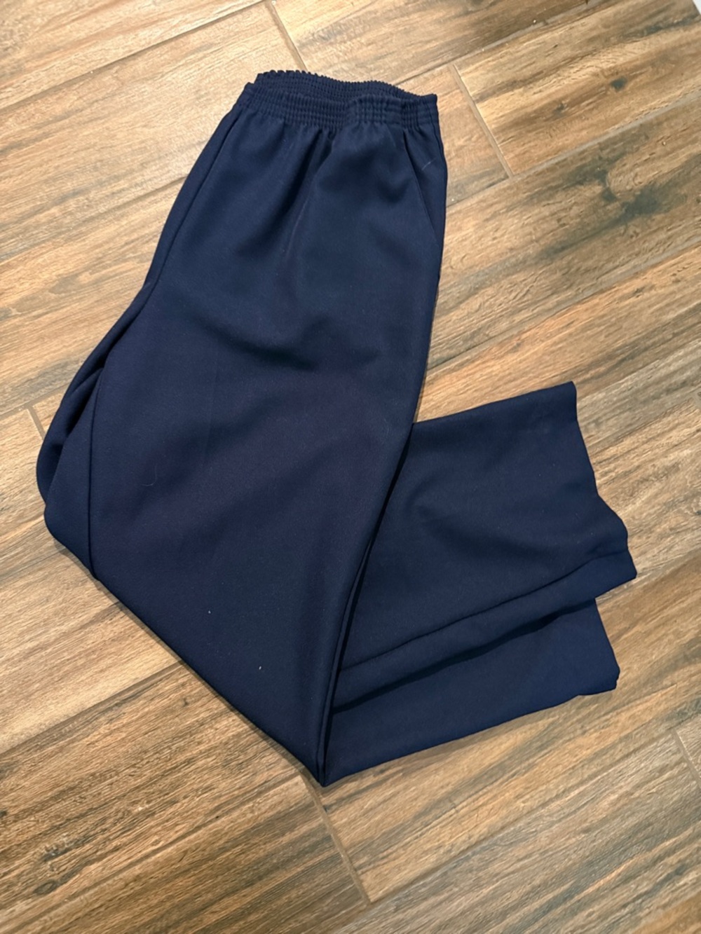 Karen Scott Men's Navy Elastic Waist Joggers